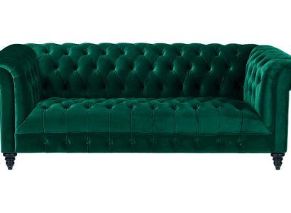 Chesterfield Turkis Couch Luxury Upholstery Furniture Sofa with Buttons Three Seater Velvet